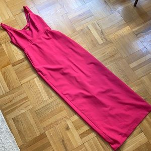 Bright pink Nicole Miller keyhole gown sz 6